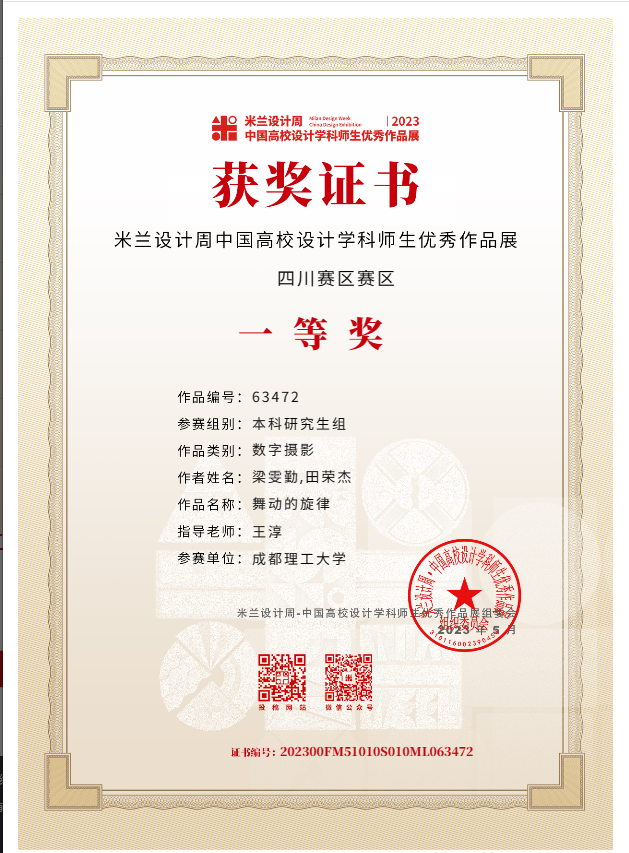 米兰设计周·中国高校设计学科师生优秀作品展 四川赛区 一等奖
