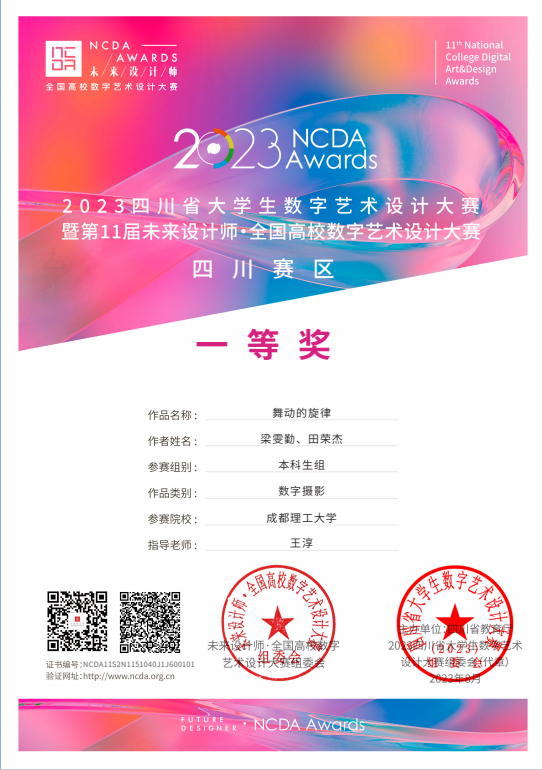NCDA未来设计师·全国高校数字艺术设计大赛 四川赛区 一等奖